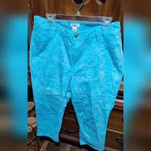 Cato Blue Jeans with Pattern Women's Size 12 Straight Leg